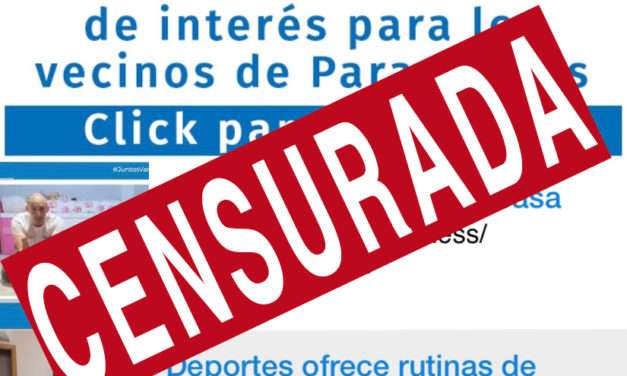 El Alcalde de Paracuellos nos da un plazo de 48 horas para retirar nuestra App y contenido de nuestra web